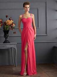 Stile Impero A Cuore Spalline Senza Maniche A Terra Chiffona Abiti Con Perline Increspature Fairyin