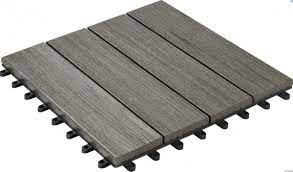 Ab € 32,00 pro paket € 59.00 pro m² netto € 61,34 Wpc Fliese Bicolor Grau 30 X 30 Cm Auf Kunststoffgitter 300 X 300 Mm 6 St Ve
