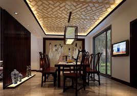 The room features a tall ceiling. Ceiling Design For Dining Room 2018 Novocom Top