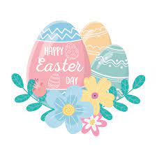 The traditional celebration of the festival involves a dimly lit church with special prayers sung in praise of jesus christ. Happy Easter Day Lettering In Egg And Decorative Eggs Flowers Foliage 1845759 Download Free Vectors Clipart Graphics Vector Art
