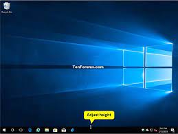 Make a note that there are certain values till where you can change the size. Change Height Or Width Size Of Taskbar In Windows 10 Tutorials