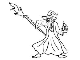 Free printable wizard coloring pages and download free wizard coloring pages along with coloring pages for other activities and coloring sheets. Merlin The Wizard Attack With His Magic Stick Coloring Pages Bulk Color
