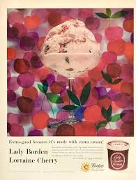 1957 Borden's Lady Borden Ice Cream PRINT AD Lorraine Cherry Flavor |  eBay
