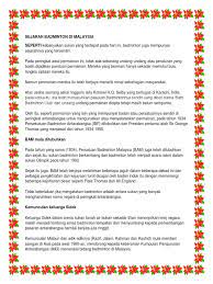 Check spelling or type a new query. Sejarah Badminton Di Malaysia Weeepsa