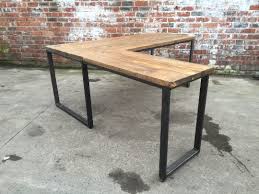L Shape Corner Desk Industrial Reclaimed Style Furniture Rustic Home Offices Industrial Style Desk Industrial Office Desk