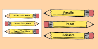 All label templates are free to download. Pencil Drawer Labels Primary Resources Teacher Made