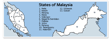 State In Malaysia Map Map Of Malaysia, City Maps, State Maps And Maps With Tourist Destinations |  Wonderful Malaysia