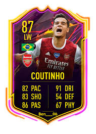Fifa 21 форма тотенхэма el gato #2. Fifa 21 Otw Coutinho If The Deal Goes Through Fifacardcreators