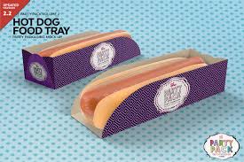 All free mockups consist of unique design with smart object layer for easy edit. Hot Dog Tray Packaging Mockup Creative Photoshop Templates Creative Market