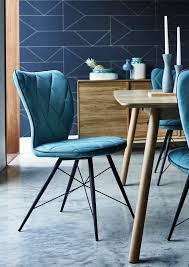 Make A Statement In Your Dining Room With The Ultra Modern Flynn Chair In A Sumptuous Blue Velvet E Country Kitchen Decor Kitchen Decor Ikea Teal Kitchen Decor