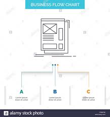 wire framing web layout development business flow chart