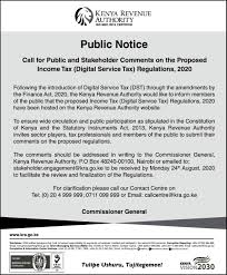 The kenya revenue authority (kra) was established by an act of parliament, chapter 469 of the the authority is charged with the responsibility of collecting revenue on behalf of the government of. Deadline August 24 2020 Kenya Revenue Authority Invites Stakeholder Public Comments On Proposed 2020 Digital Service Tax Bitcoin Ke