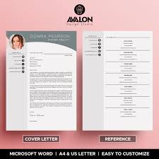 Professional Resume Template For Microsoft Word 4 Pages Modern Cv Template Instant Downlo Resume Template Resume Template Professional Modern Cv Template