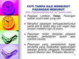 8 (v) tidak layak dibayar emolumen bagi tempoh pegawai mengambil cuti cuti lain seperti cuti isteri bersalin, cuti. Bhg Pengurusan Sumber Manusia Kementerian Pendidikan Malaysia Ppt Download