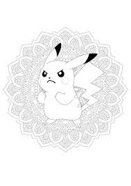 There are tons of great resources for free printable color pages online. Angry Pikachu Mandala Coloring Pages 2 Free Coloring Sheets 2020 In 2021 Pokemon Coloring Pages Pikachu Coloring Page Mandala Coloring Pages