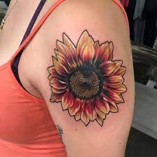 75 Vibrant And Inspirational Sunflower Tattoos Sunflower Tattoo Shoulder Sunflower Tattoo Ideas Sunflower Tattoos