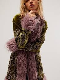 Free People Moon Glow Coat in Brown