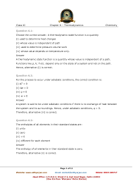 Thermodynamics Exercise With Solutions
