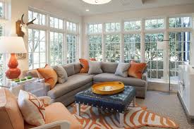 Gray And Orange Living Rooms Contemporary Living Room Cynthia Brooks Design Grey And Orange Living Room Living Room Grey Living Room Decor Gray