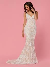 Some sheath gowns fit like a slip dress, closely tracing your body's outline, while others drape a little straighter, like a column. Sheath Form Fitting Lace Wedding Dresses Davinci Bridal Blog
