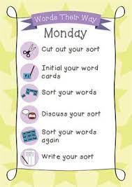 words their way daily posters words word study word work