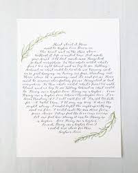 Wedding Vow Calligraphy Ketubah Calligraphy Vow Custom Etsy Custom Calligraphy Calligraphy Vows Wedding Vows