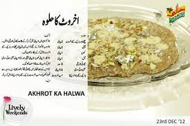 Walnut Halwa Pakistani Desserts Sweets Recipes Sweet Recipes