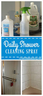 Not only does it get soap scum by the minute it also loses its white and shiny color due to water quality and usage. Daily Shower Cleaning Spray Shower Cleaner Cleaning Spray Daily Shower Spray