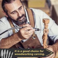 FANCY NOVA Wood Carving Tools Drill Bits Set, 5 PCS HSS Engraving Drill  Accessories Bit Wood Crafts Grinding Woodworking Tool 1/8”Shank for DIY  Carving Drilling, Grooving, Rotary Tools : Buy Online at