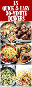 Whether you're cooking for a crowd or serving yourself, these food network recipes are the most popular around. 15 Quick And Easy 30 Minute Dinner Recipes Diethood