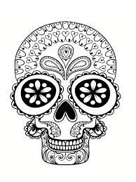 Commencons notre voyage a travers le monde mysterieux du tattoo calavera ou le tatouage et le dessin du squelette humain prend ses lettres de noblesses. Coloriage Tete De Mort Mexicaine 20 Dessins A Imprimer Coloriage Tete De Mort Coloriage Tete De Mort
