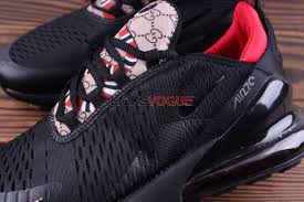 Custom Nike Air Max 270 Gucci Snake Gg Black Red Red Air Max Nike Air Max Nike Kicks