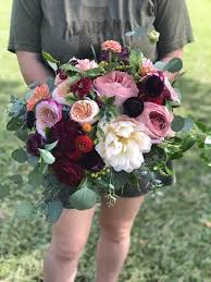 Colorful Summer Bridal Bouquet With Locally Grown Flowers For Alabama Farm Wedding Bridal Bouquet Summer Wedding Color Palette Inspiration Wedding Flowers