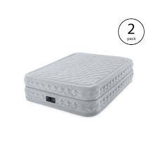 Intex Queen Supreme Air Flow Bed Airbed Mattress Built In Pump 64463e 2 Pack Air Flow Bed Air Bed Intex Mattress