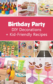 Easy Diy Birthday Decorations For Kids Diy Party Decorations Kid Friendly Recipes Diy Birthday Party Birthday Party Decorations Diy Diy Party Decorations