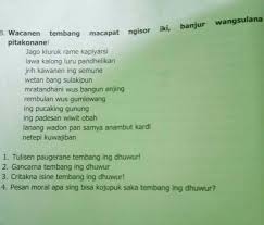 Berdasarkan urutan filosfi tembang , tembang kinanthi menempati posisi tiga, yakni setelah maskumambang dan mijil. Soal Tembang Macapat Masnurul