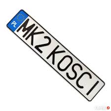 Obecnie stosowane w polsce tablice rejestracyjne zostały wprowadzone w 2000 roku. Archiwalne Polskie Tablice Rejestracyjne Aluminiowe Tloczone Zgorzelec