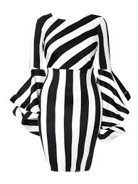 Black And White Color Block Dress Plus Size Plus Size Stripe Color Block Patchwork Plus Bodycon Dress Vestidos Para Morenas Vestido Bodycon Ropa Elegante
