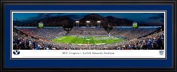 Football boasts an incredible roster of impressive stadiums and grounds, and sometimes, the utter immensity of them can be overwhelming. Brigham Young Cougars Football Panoramic Poster Lavell Edwards Stadium Picture Panoramic Pictures Panoramic Byu Cougars