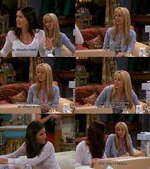 The One With The Red Sweater Friends Monica And Phoebe Friends Tv Quotes Friends Phoebe Friends Tv