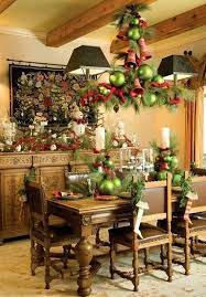 A Festive Christmas Table Decoration In Style Christmas Chandelier Christmas Table Decorations Christmas Decorations