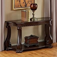 Constructed of hardwood solids and ash veneers. Cm Madison 4320 05 Traditional Sofa Table With Glass Top Del Sol Furniture Sofa Tables Consoles