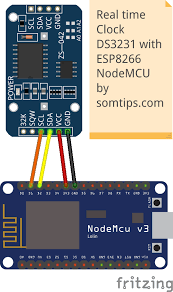 Set Time On Ds3231 Real Time Clock With Esp8266 Som Tips Real Time Clock Clock Colorful Backgrounds