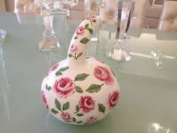 Cicekli Su Kabagi Painted Gourds Gourd Art Pumpkin Decorating