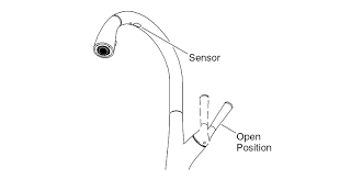 sensor on touchless kitchen faucets