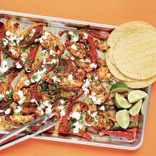 Gorgeous tomato soup, fajita, cheeseburger. Sheet Pan Fajitas With Lime Crema Storey Publishing
