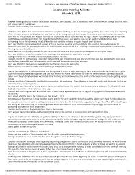 Selectmen's Mee ng Minutes March 1, 2021