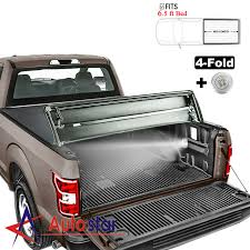 Protect your pickup truck with the best truck box covers while saving money. 4 Fold 6 5ft Soft Tonneau Cover For 2014 2019 Gmc Sierra 1500 Truck Bed Ebay
