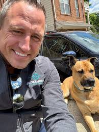 Apollo enjoying some sun ☀️ Probably one of the handful of times I've let  him intentionally lick me! 😂😂🐶🐶