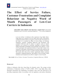 Semak daftar pengundi/ pemilih spr bagi isi rumah. Pdf The Effect Of Service Failure Customer Frustration And Complaint Behaviour On Negative Word Of Mouth Passengers Of Low Cost Carriers In Indonesia